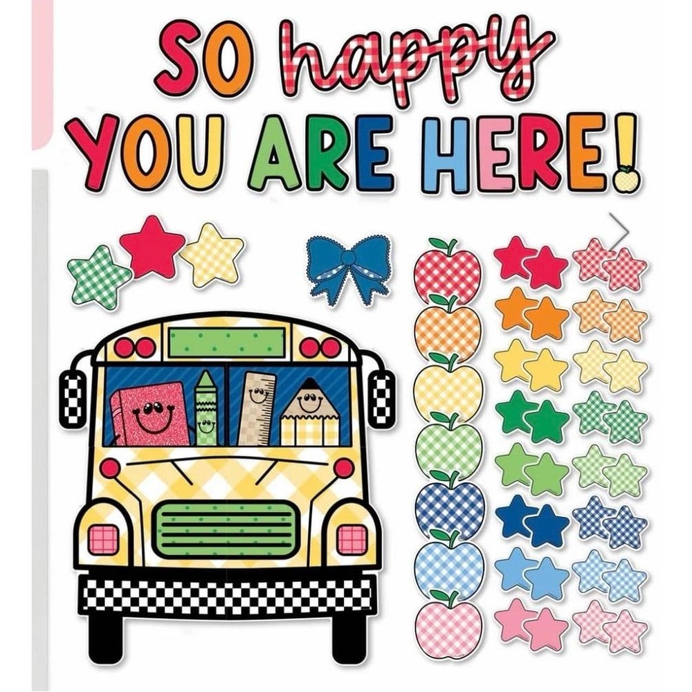 Schoolgirl style so happy you are here bus door decor